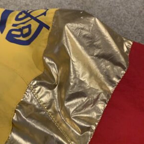 ( 2-piece) 8IGHTH DSTRKT Mens L Hooded Windbreaker Metallic Jacket Hoodie Yellow - Picture 5 of 6